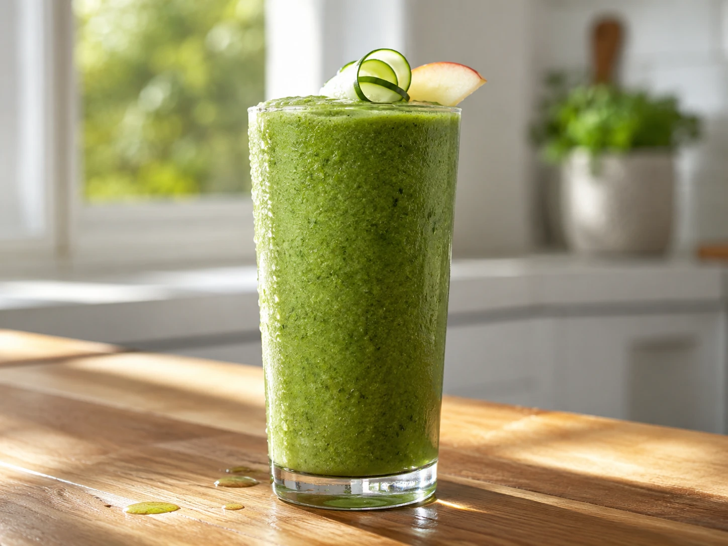 Kale Apple Lemon Green Smoothie