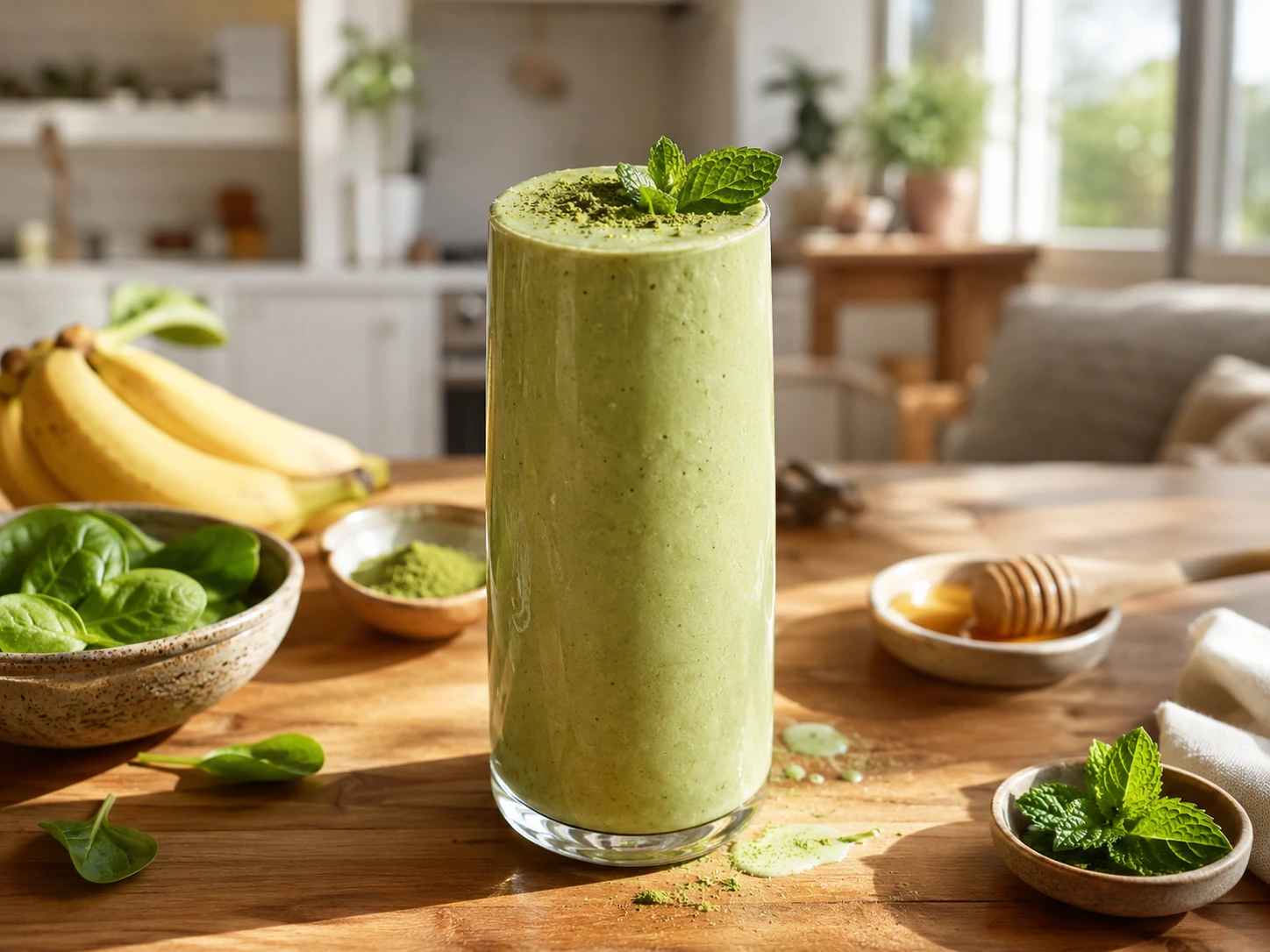 Matcha Mint Green Smoothie