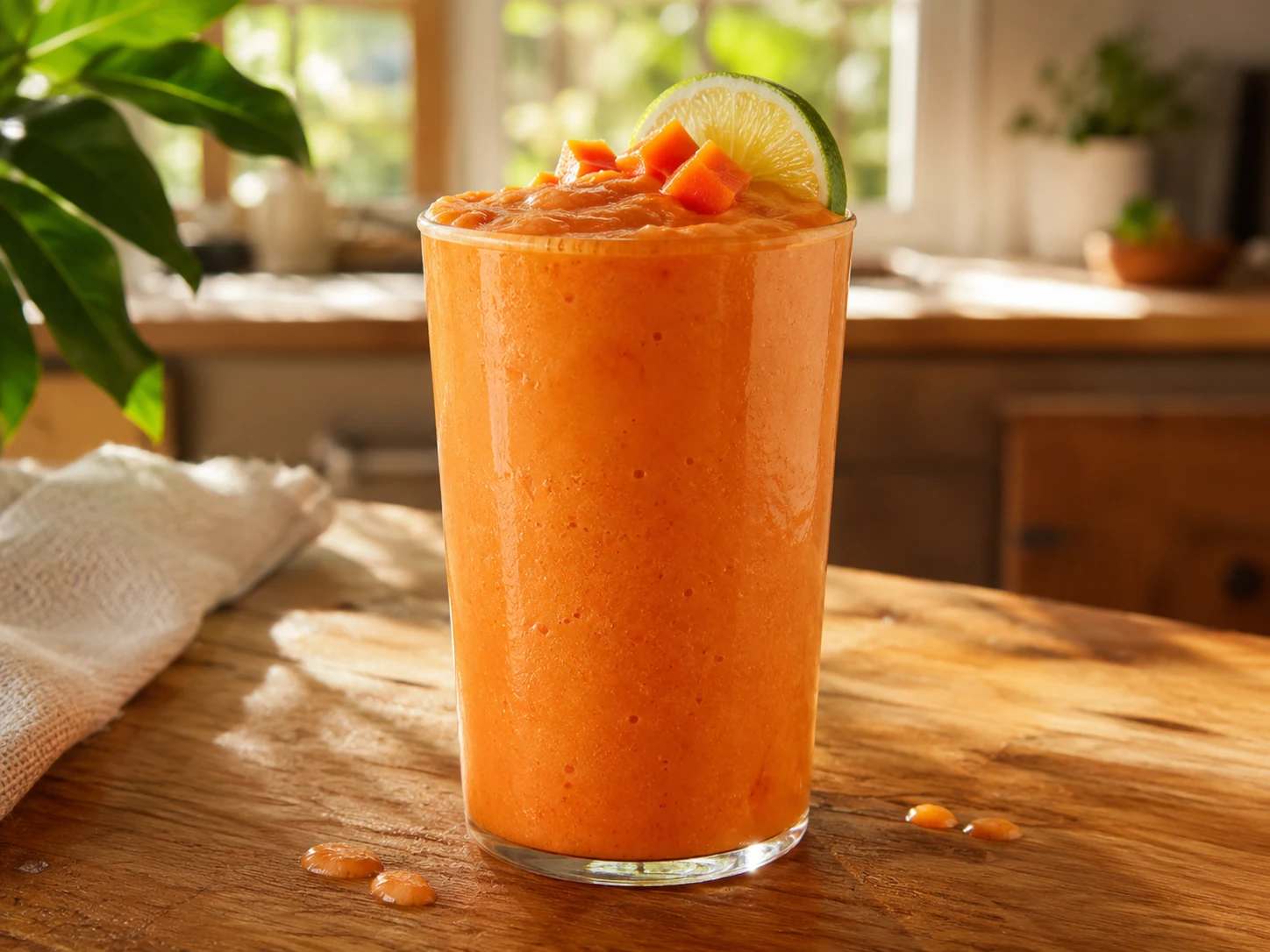 Papaya Lime Smoothie