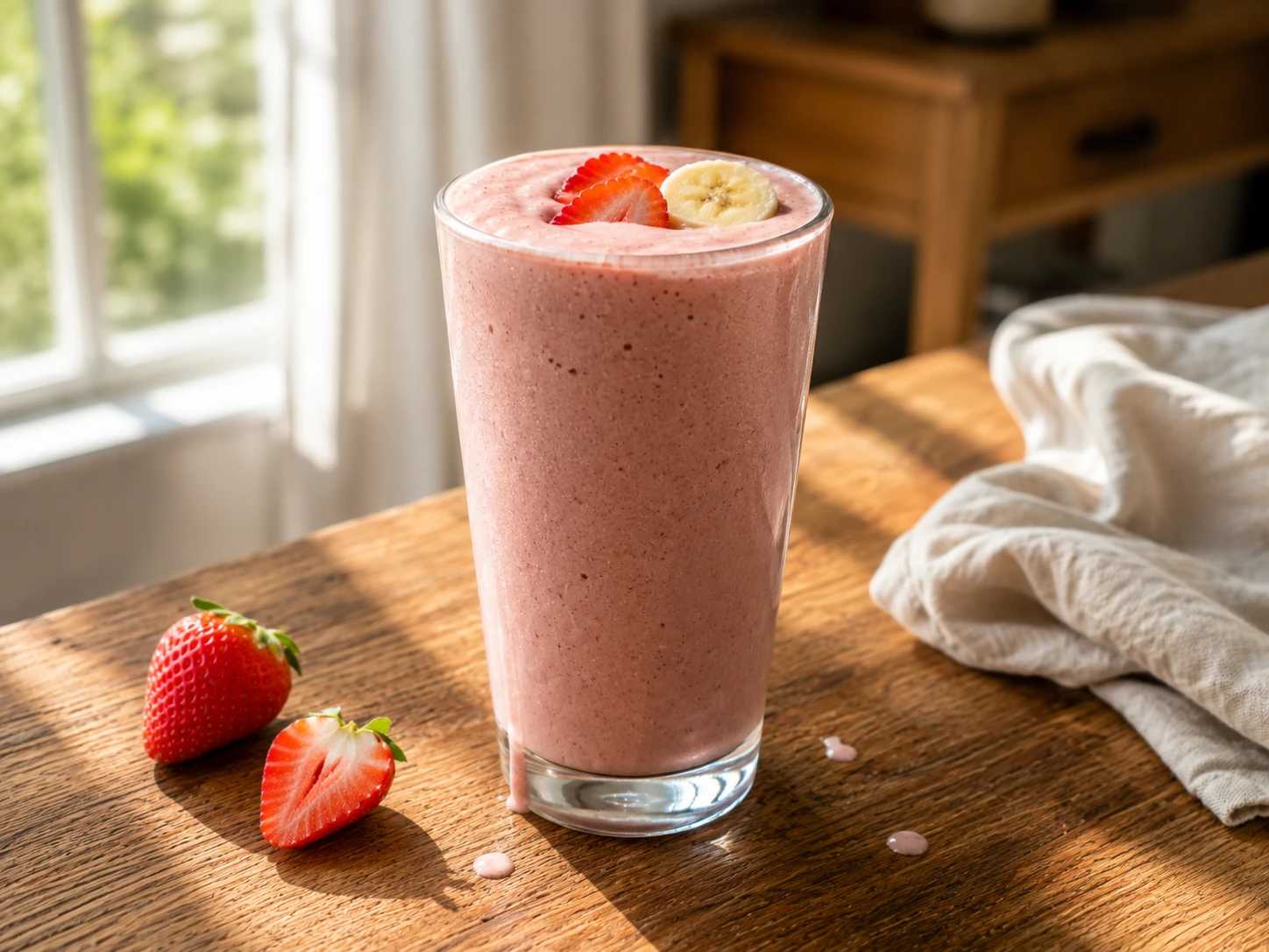 Strawberry Banana Protein Smoothie