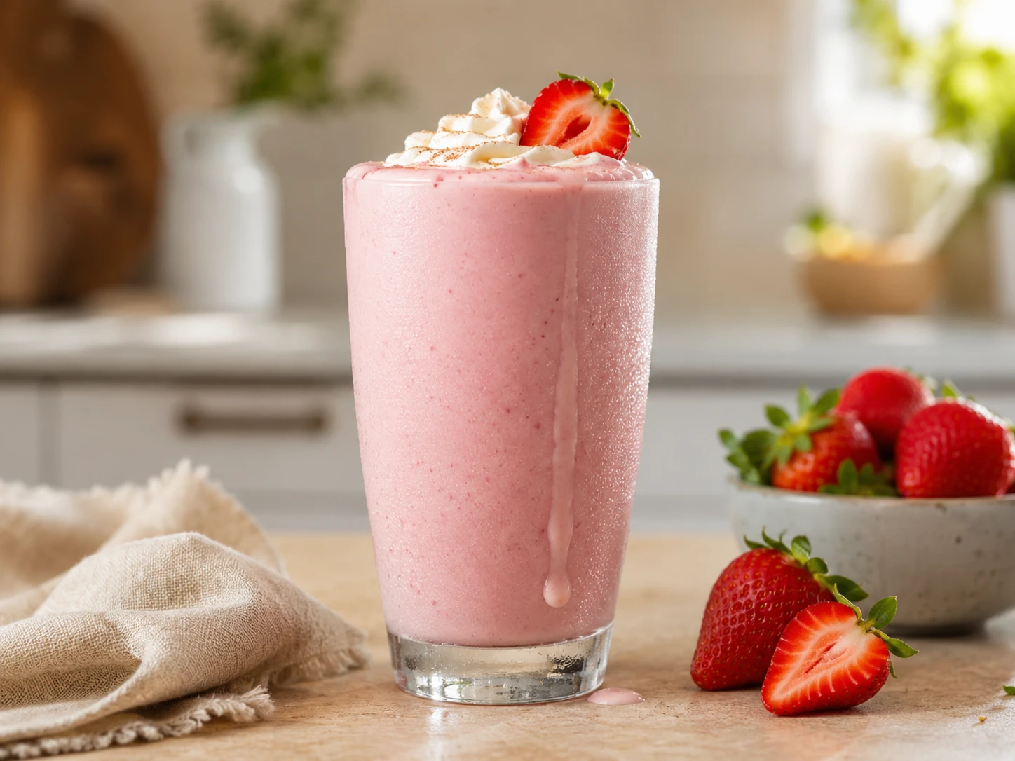 Strawberry Cream Keto Smoothie