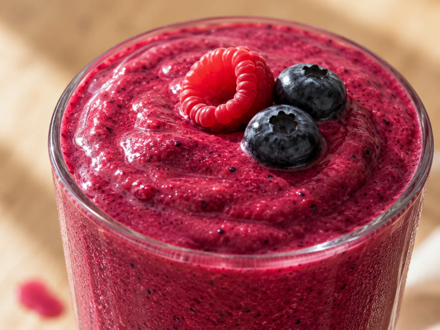 Very Berry Antioxidant Smoothie close up